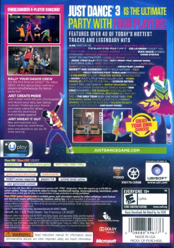 Just Dance 3 с бонус песни Кейти Пери - Xbox 360