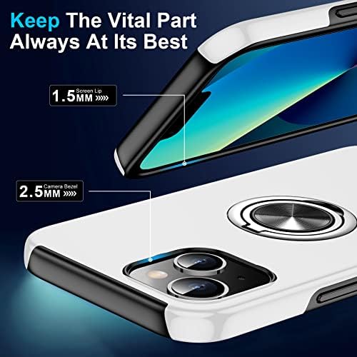 Temdan за iPhone 13 Mini Case, с Въртящ се на 360 ° Магнитен Пръстен-Притежател, Поставка за крака, Монтиране На 13-Крак