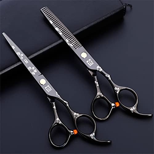 Комплект Ножици за подстригване на коса ZBXZM, Набор от Фризьорски ножици (Плоски Прическа, Зъбни прическа), Фризьорски