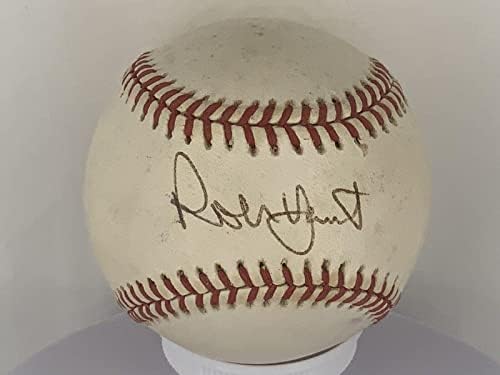 Робин Йоунт КОПИТО От Милуоки Брюэрз Подписа договор с MLB Бейзбол PSA / DNA AUTO LOA - Бейзболни топки с автографи