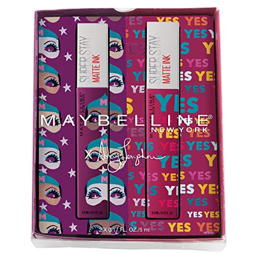 Течна червило на Maybelline New York Superstay Matte Ink x комплект Ashley longshore, Художникът + Вярващ, 2 бр.