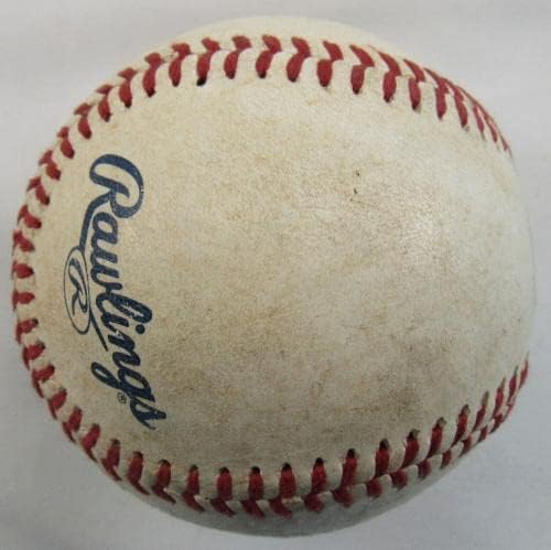 Аарон Джадж Подписа Използвана игра Автограф на Малката лига Rawlings Baseball JSA X - MLB Използвани Бейзболни топки