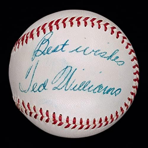 Изключителният сингъл на Тед Уилямс 1950-те години, с автограф от OAL (Харридж) Бейзбол JSA LOA - Бейзболни топки с Автографи