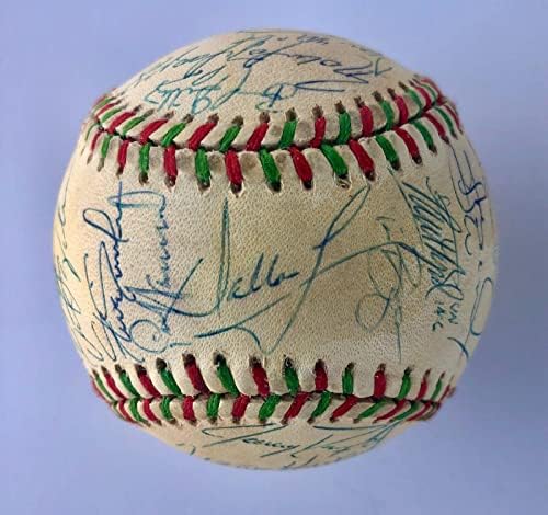 * РЕДКИ * 1996 НЮ ЙОРК МЕТС ПРИМЕР мексикански отбор подписа топката 33 sigs JSA - Бейзболни топки с автографи