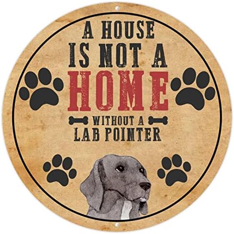 Забавно Куче-Метална Табела Къща не е Дом, Без да Лаборатория Показалка Кръгла Селски Куче Добре дошли Знак Метален Плакат