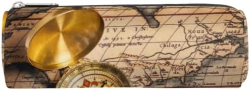 Карта на света, Компас, молив случай, Чанта за Дръжки за Носене, Употреба, Океанская Морска Чанта за Моливи с Цип, Преносим