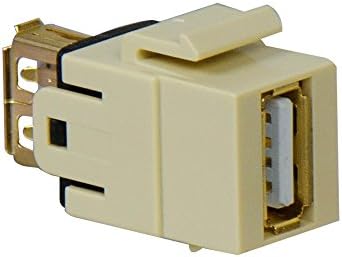 Конектор за USB 2.0 A/A Legrand - OnQ, поставяне на connector Keystone, Поддържа скорост на трансфер на данни до 480
