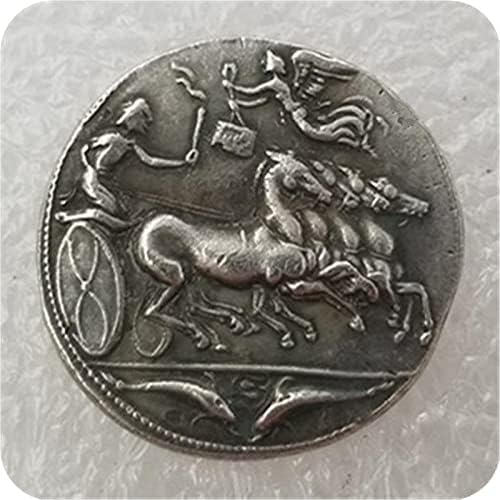 Теми на Гръцката Монета С Медна Покритие от Сребро за производство на Сувенири от Стари монети Колекция 36Coin Възпоменателна