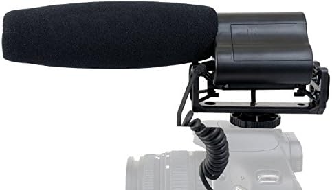 Високо-чувствителен микрофон (стерео /Пушка) с Предното стъкло и ръчен за защита от вятър Dead Cat за Canon XC10