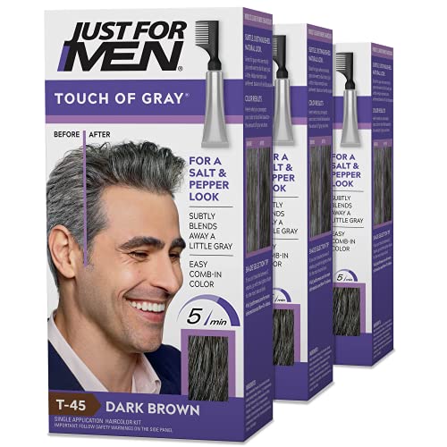 Just For Men Нюанс на сивото, Оцветяване на коса за мъже с помощта на апликатор-гребени, Отличен за създаването на образа