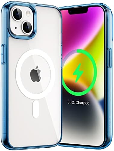 Магнитен калъф JETech за iPhone 14 Плюс 6,7 инча, който е съвместим с безжична зареждане MagSafe, устойчив на удари калъф-броня