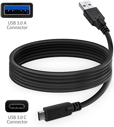 Кабел BoxWave, който е съвместим с Doogee S96 Pro (кабел от BoxWave) - DirectSync - USB 3.0 A - USB Type 3.1 на C, кабел