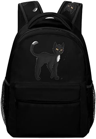 Раница за лаптоп Black Cat Warrior, Модерна Чанта През Рамо, Пътен Раница, Чанта, за Книги, за Мъже И Жени