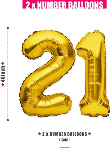 PartyForever НАЗДРАВЕ & BEERS ДО 21 ГОДИНИ, Тематични Балони, Банер, Златни Бижута за Честване на 21-ви Рожден Ден или