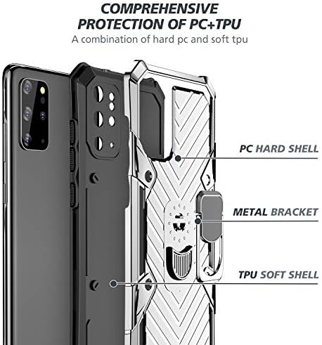 Калъф EYZUTAK за Samsung Galaxy S21 Plus (5G), Защитен калъф за вашия телефон военен проба с Магнитна Автомобилен стена,