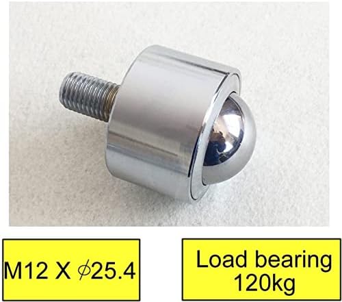 KENID KSM25-FL, Пряко Универсално Шариковое Колелото За леене Под Налягане, свд M12, Выдерживающий Натоварване 120 кг,