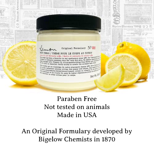 C. O. Bigelow Lemon Body Cream - № 005, Овлажняващ крем за тяло с масло от шеа, лимон масло и екстракти за суха кожа,