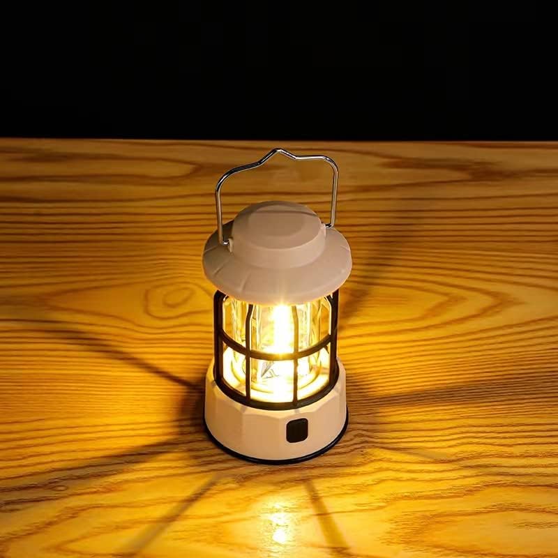 Лампа за къмпинг, Акумулаторни Led Фенери, Подвесная Реколта Лампа с 3 Режима на осветление, Преносим Водоустойчив Фенер