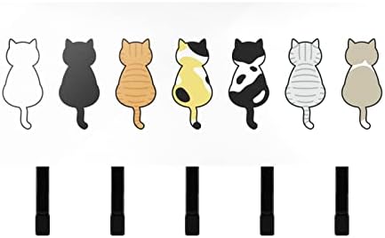 Стенен Държач за ключове xigua Котка с Организатора за поща и 5 Куки за ключове, Декоративен Държач за ключове и адрес