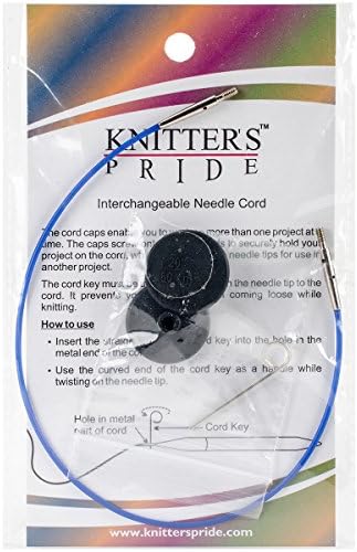 Сменяеми кабели Knitter's Pride 37 инча (47 см с върховете), Черни