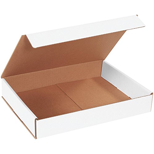 Гофрирани пощенски пликове с горната опаковка, 12 x 9 x 2, бяла (опаковка по 50 броя)