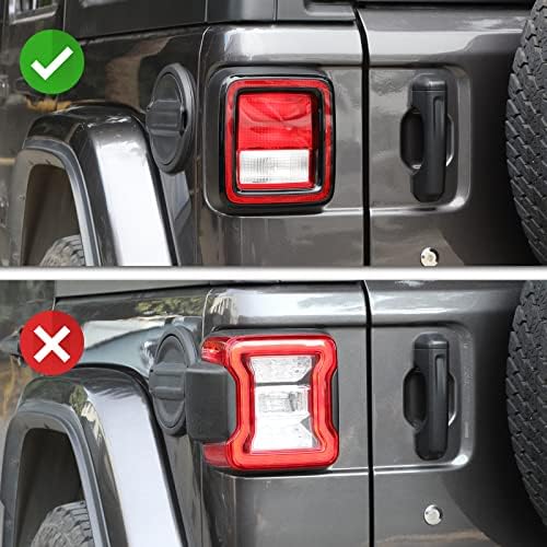 Капак заден стоп JeCar с флага на САЩ, защита на задната лампа, която е Съвместима с Jeep Wrangler 2018-2023 JL & Unlimited