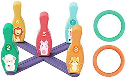 Toyvian Играчки с метателни пръстен, Детско Пръстен, Пръстени за Деца, Играчка-Пъзел, 1 Комплект, Семейни Игри на открито,