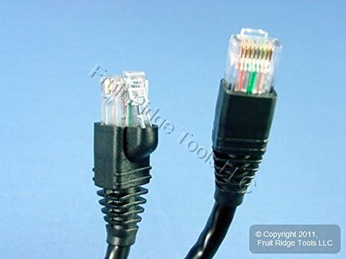 Мрежов кабел Leviton Black Cat 6 + 3 метра Ethernet LAN Patch Cord С качването на AG600-3E