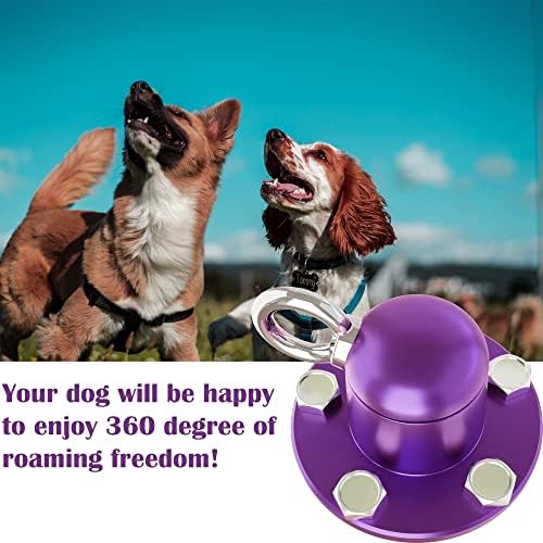 Привязной брой за кучета - Въртящи се на 360 ° Тежкотоварни Привязной Котва за Кучета - за Дворно къмпинг на открито
