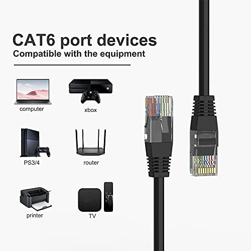 HUAI XIAN KE 3 пакета кабели CAT6 Ethernet UTP, CAT 6, RJ-45, Свързване на мрежов кабел, интернет-кабелна локална мрежа