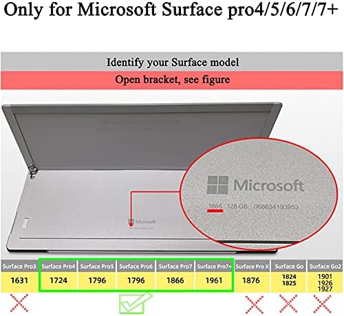 Калъф за таблети Microsoft Surface Pro 7 +/ Surface Pro 7 / Surface Pro 6 / Surface Pro 5 / Surface Pro 4 с диагонал