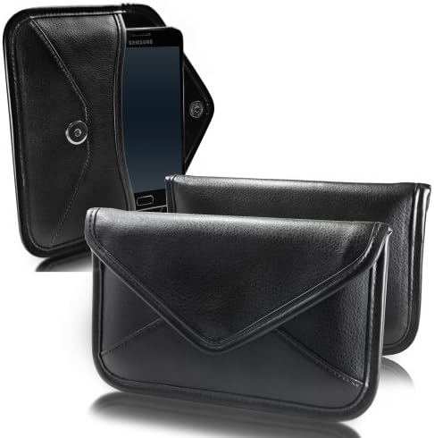 Калъф BoxWave, който е Съвместим с Oppo магистрала a57 (Case by BoxWave) - Луксозни Кожена чанта-месинджър, чанта-плик