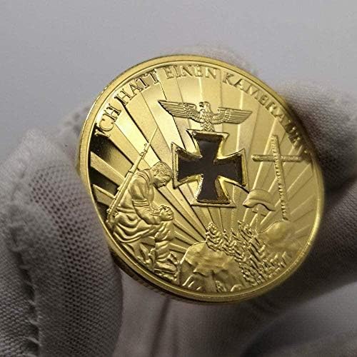 Германия 1914-1945 Куха Глава на Паметника Златна Монета Възпоменателна Монета Европа Немската Воля на Световната Колекция