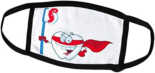 3dRose Сладко Усмихнат зъб Супергерой с четка за зъби - Лицето на лигавицата (fc_118625_2)