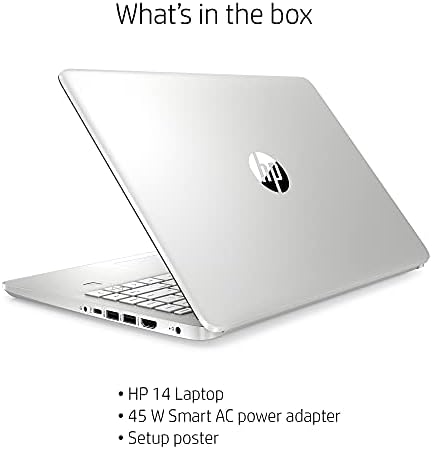 HP лаптоп за дома и бизнеса 2022 | 17,3 HD + дисплей | Двуядрен процесор AMD Athlon Silve 3050U | Графика AMD Radeon | 8 GB DDR4 256 GB NVMe SSD | WiFi AX | USB-C | HDMI | BT | Windows 10 Home