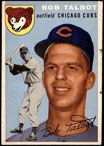 1954 Topps 229 Боб Тэлбот Чикаго Къбс (Бейзболна картичка) VG/EX Къбс