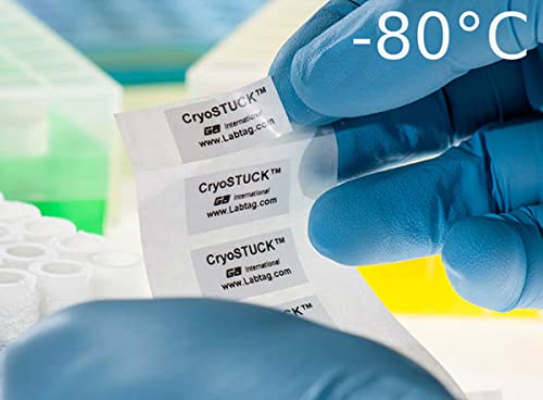 Cryo-етикети CryoSTUCK, 3 x 0,55 инча, сърцевина от 1,5 инча, Бял