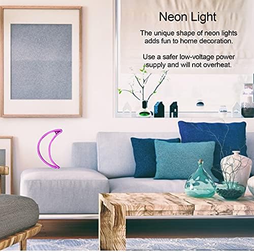 Неонова Светлина, Неонова Лампа се Захранва от USB/Батерията, Неонова реклама във формата на Луната от Пластмаса за Спални,
