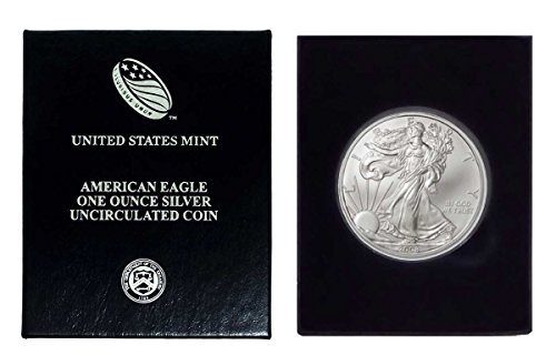 2008 г. - Американски Сребърен Орел в Пластмасов калъф Air Tite и кутия за Подарък с нашия сертификат за автентичност