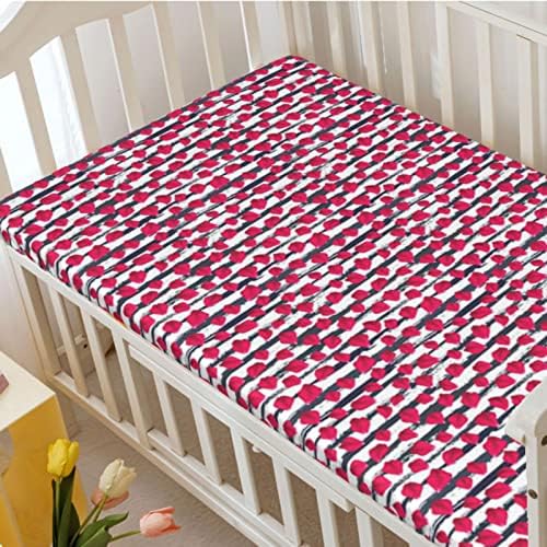Кухненски Кърпи за детски легла в розово тема, Портативни мини-Чаршафи за легла с Меки и Дишащи Кърпи-Чаршаф за матрак