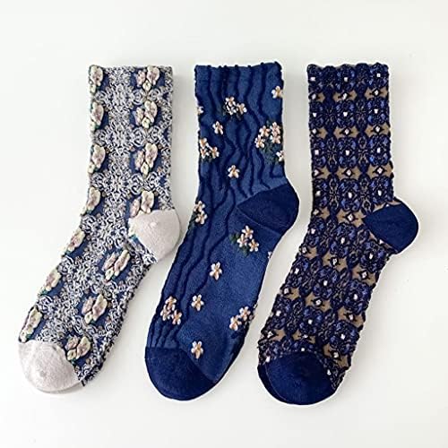 ZSQAW Дамски Чорапи в корейски стил, Памучни Сладки Дълги чорапи, Удобни улични чорапи (Цвят: A, Размер: One Size)
