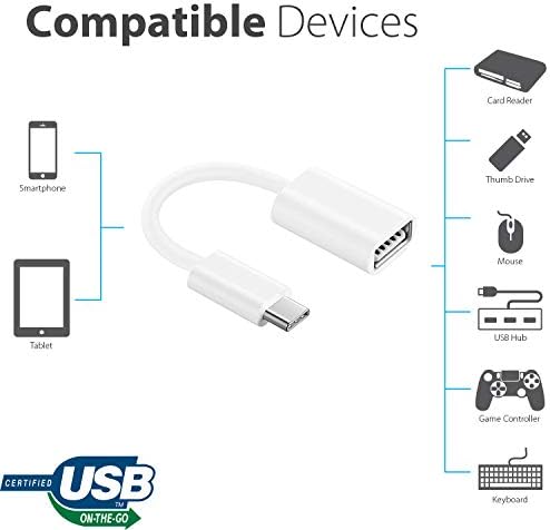 Адаптер за USB OTG-C 3.0 е обратно Съвместим с вашия Sony WH-CH710N за бързи, надеждни за използване на мултифункционални