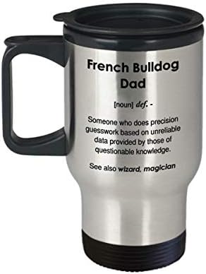 Забавен френски булдог определяне на татко кафеена чаша - 14 унция чаша