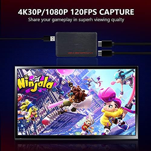 Y & H USB3.0 HDMI Игрална карта, заснемане на Аудио-Видео 4K 30P /1080P Запис на 120 кадъра в секунда и отразяване на