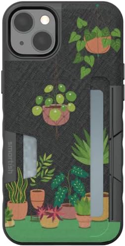 Луксозен хлорофилловый чанта-портфейл за iPhone 14 Plus - Wallet Slayer Vol 2 [Тънък + защитно поставка], притежател
