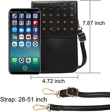Чантата за мобилен телефон със сензорен екран ALUWU, Малка Чанта в Чантата си През Рамо