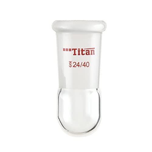 Стъклена запушалка 14/20 Тапи за бутилки, от кухо стъкло за Лабораторни училище и дома, опаковка по 1 парче, Adamas-Beta