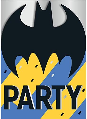 Покани за парти с Бэтменом | 8 х 4,5 | 8 бр.