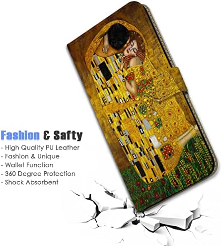 AJOURTEK за iPhone 13 Pro Max, калъф с панти капак в стила на портфейла с артистичен дизайн, картина на Винсент Ван Гог,