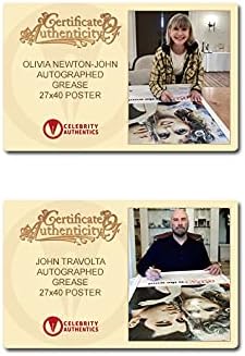 Плакат Оливия Нютън-Джон и Джон Траволты с автограф на Мазнините 27x40